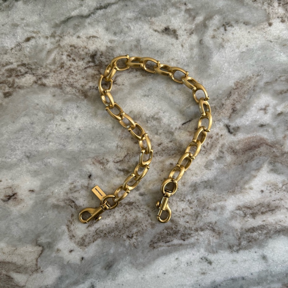 Coach Signature Link Chain Clasp